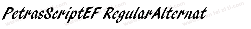PetrasScriptEF RegularAlternate字体转换